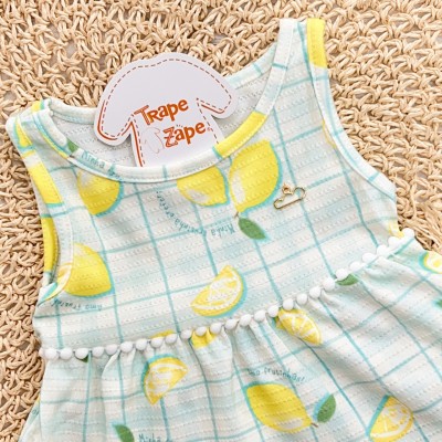 Vestido Regatinha com Limão Siciliano - Verde 
